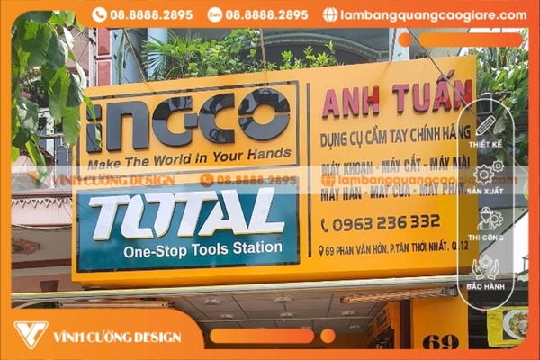 báo giá thi công bảng hiệu quận 12 rõ ràng