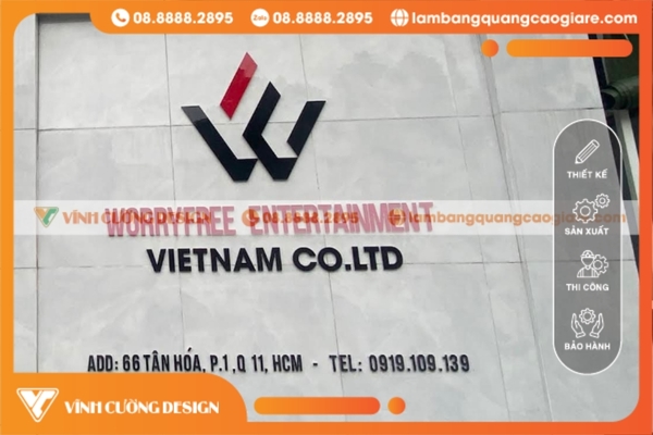 Biển hiệu công ty ở quận 11