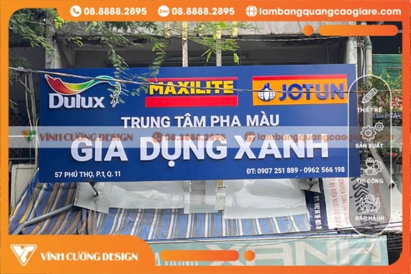 Biển quảng cáo hộp đèn ngoài trời quận 11