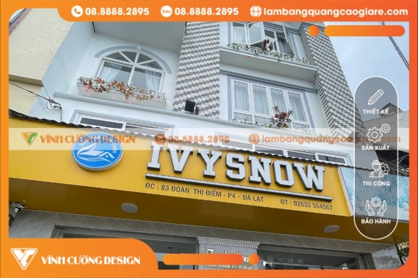 Các hạng mục thi công bảng hiệu hộp đèn Đà Lạt