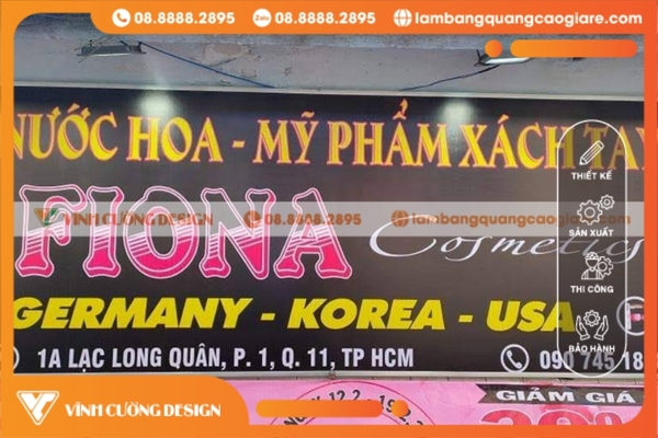 Các loại bảng hiệu hộp đèn được ưa chuộng tại quận 11