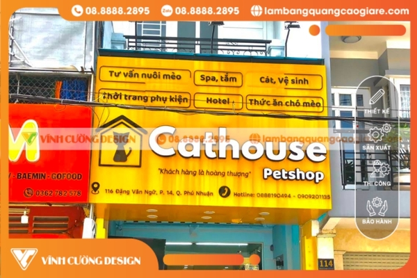 Dịch vụ làm bảng hiệu chữ nổi uy tín giá rẻ TPHCM 10 Các mẫu bảng hiệu chữ nổi mica ấn tượng