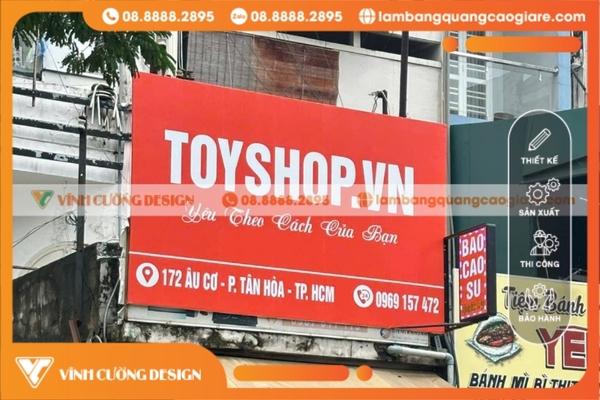 Làm bảng hiệu hộp đèn quận Tân Bình ĐẸP, GIÁ RẺ 6 Các mẫu bảng hiệu được sử dụng phổ biến tại Tân Bình