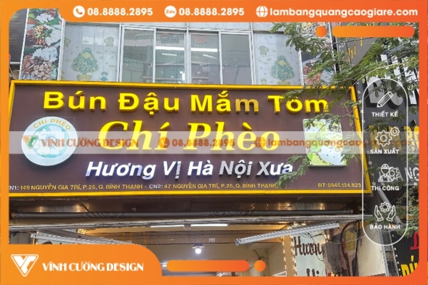 Làm bảng hiệu hộp đèn quận Bình Thạnh trọn gói, GIÁ RẺ 33 các mẫu biển hiệu quận Bình Thạnh