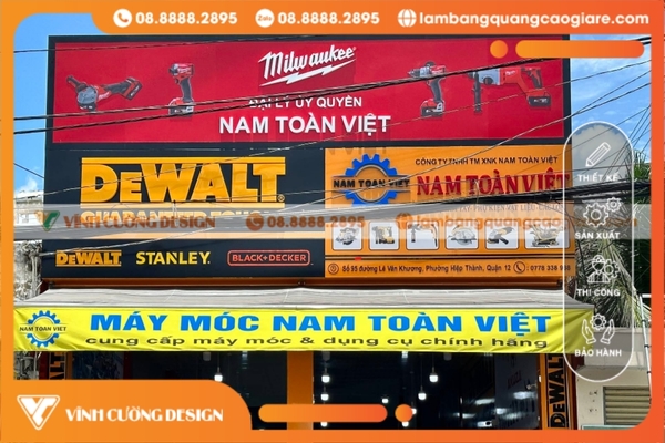 Chất lượng thi công biển hiệu hộp đèn quận 12 vượt trội & độ bền lâu dài