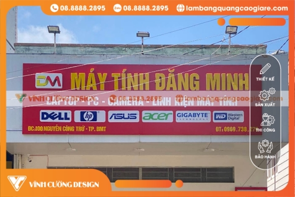 Làm bảng hiệu BMT DakLak giá rẻ, trọn gói 27 Chuyên làm bảng hiệu tại Buôn Mê Thuột chất lượng
