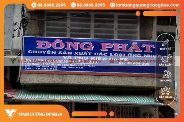 Đội ngũ thi công bảng hiệu hộp đèn quận 11 giàu kinh nghiệm và giải pháp đa dạng