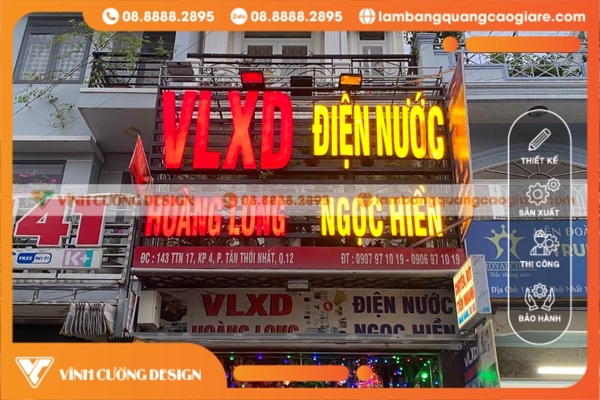 Đội ngũ thiết kế sáng tạo, thi công biển hiệu hộp đèn quận 12 chuyên nghiệp