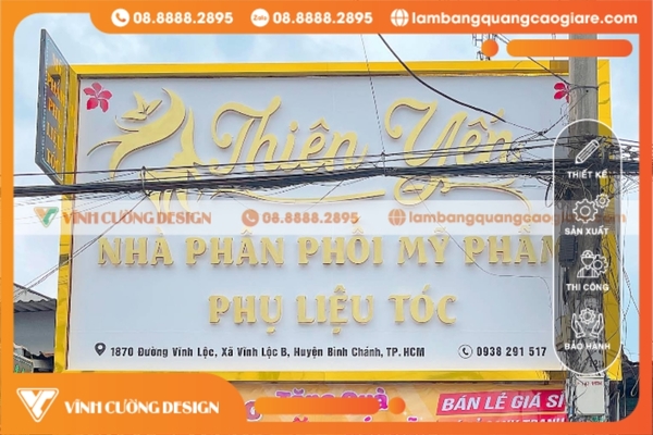 Font chữ biển quảng cáo nổi bật thu hút ấn tượng