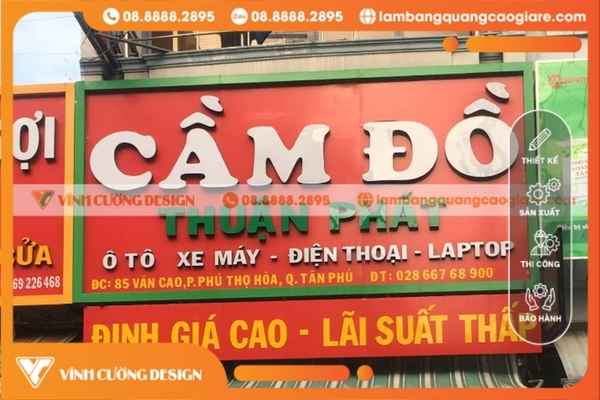 Giới thiệu bảng hiệu cầm đồ