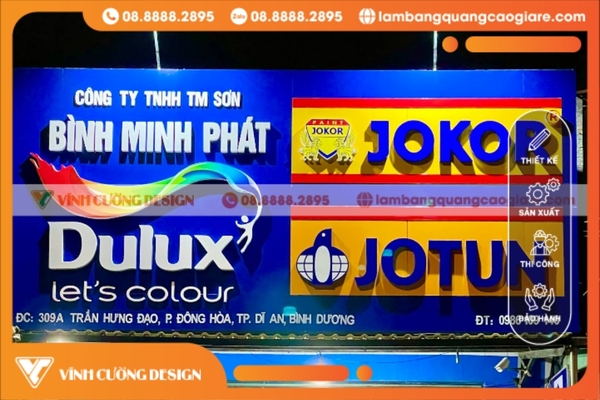 Dịch vụ làm bảng hiệu chữ nổi uy tín giá rẻ TPHCM 4 Làm bảng hiệu alu chữ nổi giá rẻ tại TPHCM