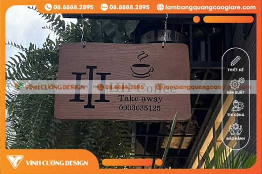 làm bảng hiệu gỗ tphcm