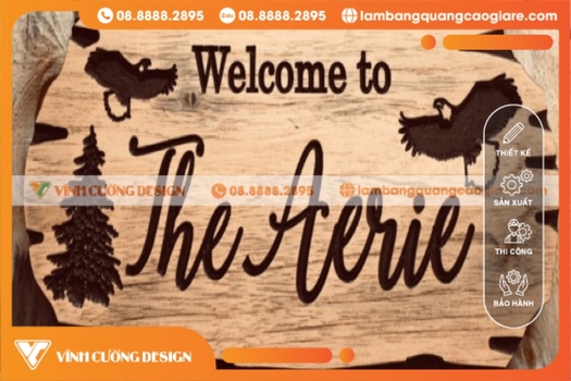 Làm bảng hiệu gỗ vẽ tay chuyên nghiệp, tỉ mỉ