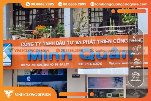 làm bảng hiệu hộp đèn quảng cáo tại Đà Lạt siêu đẹp