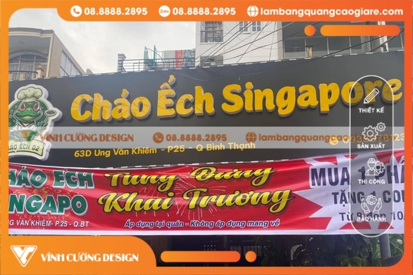 Làm bảng hiệu hộp đèn quận Bình Thạnh trọn gói, GIÁ RẺ 37 làm bảng hiệu hộp đèn quảng cáo tại quận Bình Thạnh