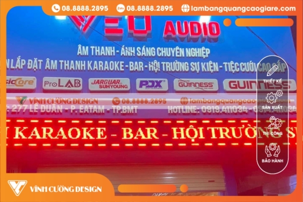 Làm bảng hiệu BMT DakLak giá rẻ, trọn gói 16 Làm bảng hiệu led matrix bmt