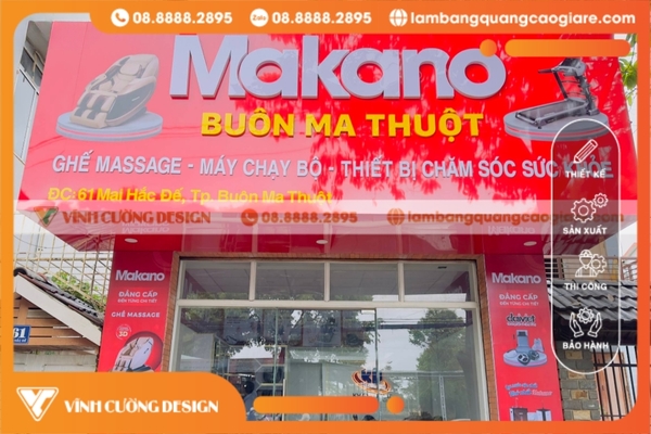 Làm bảng hiệu BMT DakLak giá rẻ, trọn gói 14 Làm bảng hiệu Mica (chữ nổi, hút nổi 3D) BMT