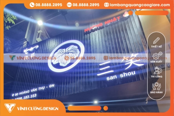 Làm bảng hiệu quảng cáo Đà Nẵng giá rẻ chất lượng 12 Làm bảng hiệu quảng cáo đèn LED tại Đà Nẵng