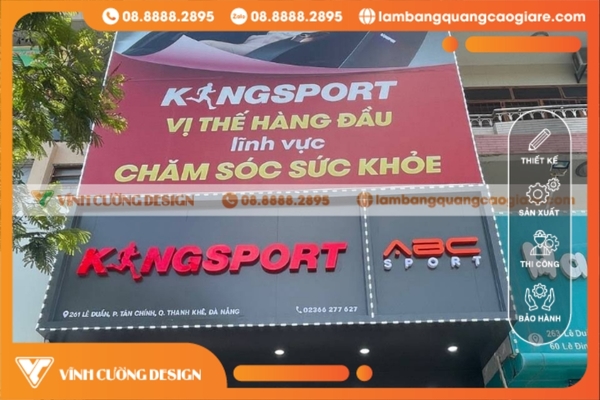 Làm bảng hiệu quảng cáo Đà Nẵng giá rẻ chất lượng 3 làm bảng hiệu quảng cáo ở Đà Nẵng siêu đẹp