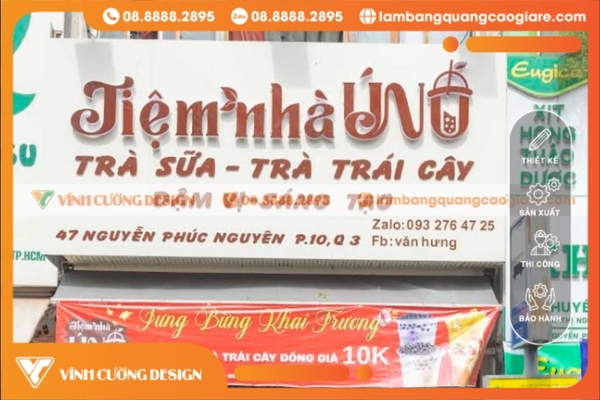 Bảng hiệu trà sữa đẹp, dễ thương, giá rẻ, uy tín tại TPHCM 28 Làm bảng hiệu trà sữa ăn vặt thu hút học sinh, sinh viên