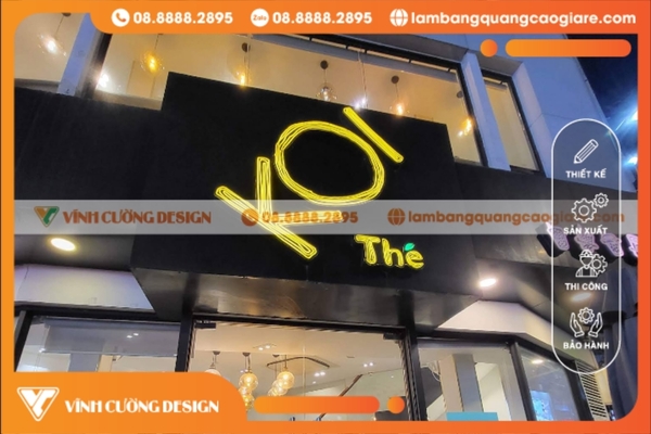 Bảng hiệu trà sữa đẹp, dễ thương, giá rẻ, uy tín tại TPHCM 27 Làm bảng hiệu trà sữa KOI thé tạo nên thương hiệu sang trọng
