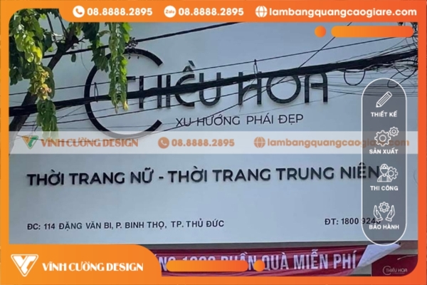 Làm bảng quảng cáo ở Thủ Đức uy tín thể hiện qua tiến độ