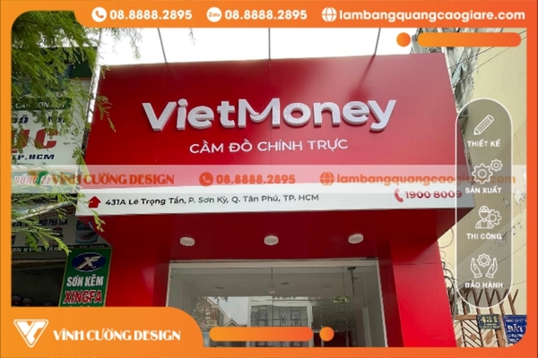 làm biển hiệu cầm đồ chữ nổi mica đẹp tạo nên thương hiệu