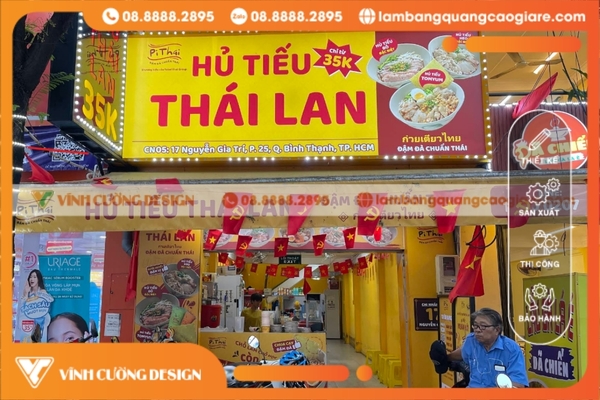 Làm bảng hiệu hộp đèn quận Bình Thạnh trọn gói, GIÁ RẺ 28 làm biển hiệu hộp đèn quận bình thạnh giá rẻ