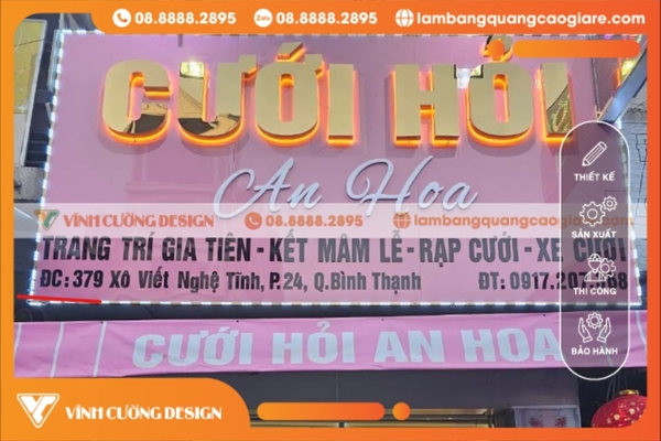 Làm bảng hiệu hộp đèn quận Bình Thạnh trọn gói, GIÁ RẺ 27 làm biển hiệu hộp đèn quận bình thạnh