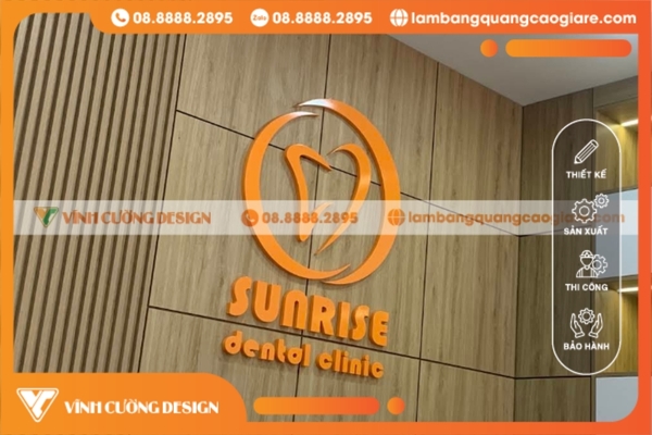 làm logo nha khoa giá rẻ, bảo hành trọn gói