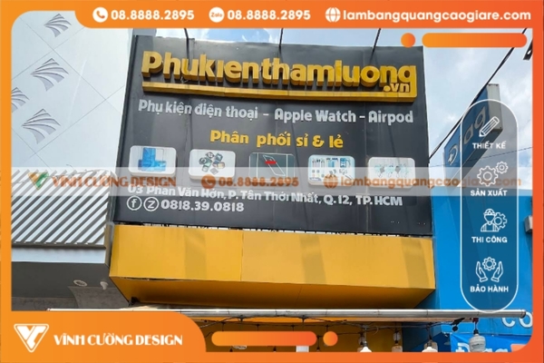 Lý do nên chọn Vĩnh Cường Design cho dịch vụ làm bảng hiệu tại quận 12