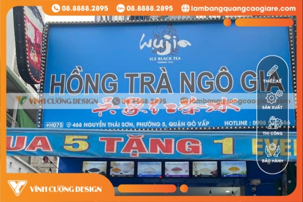 Làm bảng hiệu hộp đèn quận Gò Vấp GIÁ RẺ, CHẤT LƯỢNG 2 Lý do nên chọn Vĩnh Cường Design khi làm bảng hiệu hộp đèn Quận Gò Vấp