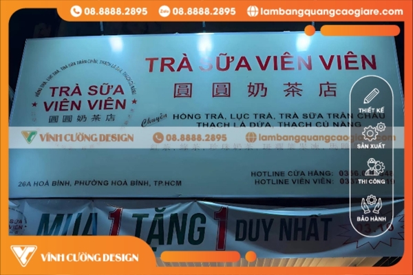 Lý do nên chọn Vĩnh Cường Design khi làm bảng hiệu hộp đèn tại quận 11