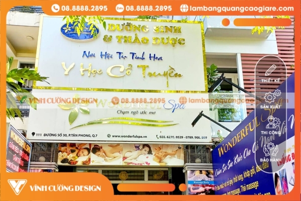 Mẫu bảng hiệu spa đẹp