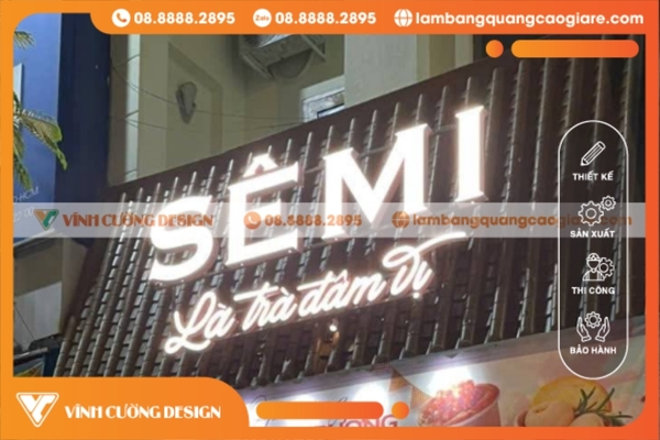 Bảng hiệu trà sữa đẹp, dễ thương, giá rẻ, uy tín tại TPHCM 18 Mẫu biển hiệu trà sữa chữ Led nổi bật, thu hút