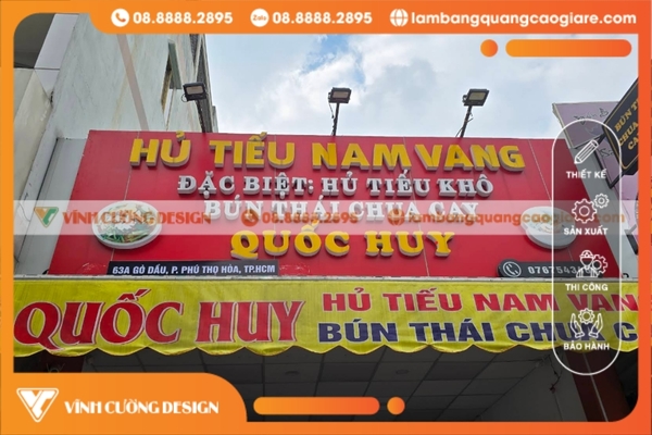 mẫu làm bảng hiệu quán ăn gia đình