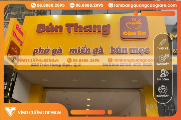 Mẫu làm bảng hiệu quảng cáo quán ăn 5