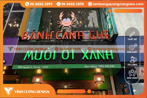 Mẫu làm bảng hiệu quảng cáo quán ăn 6