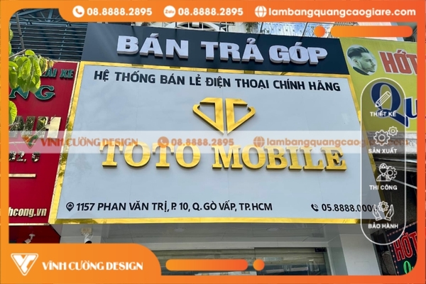 Làm bảng hiệu hộp đèn quận Gò Vấp GIÁ RẺ, CHẤT LƯỢNG 27 Những cam kết khi làm bảng hiệu tại Quận Gò Vấp cùng Vĩnh Cường Design