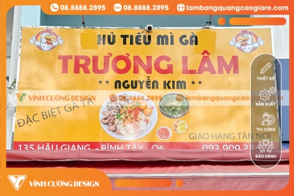 Những lợi ích nổi bật khi làm bảng hiệu quán ăn