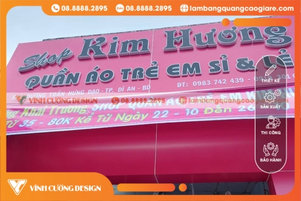 Phông chữ nổi đẹp làm biển quảng cáo 3