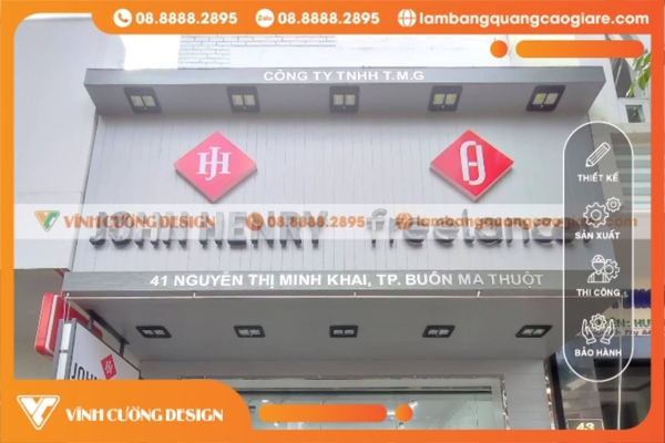 Làm bảng hiệu BMT DakLak giá rẻ, trọn gói 28 Thi công bảng hiệu Daklak bền, đẹp