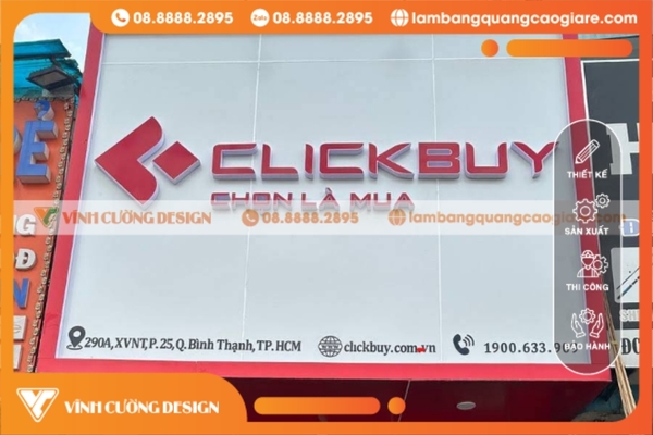 Làm bảng hiệu hộp đèn quận Bình Thạnh trọn gói, GIÁ RẺ 25 thi công bảng hiệu hộp đèn tại quận bình thạnh