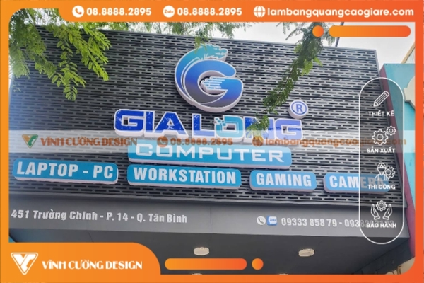 Làm bảng hiệu hộp đèn quận Tân Bình ĐẸP, GIÁ RẺ 24 thi công bảng hiệu tân bình