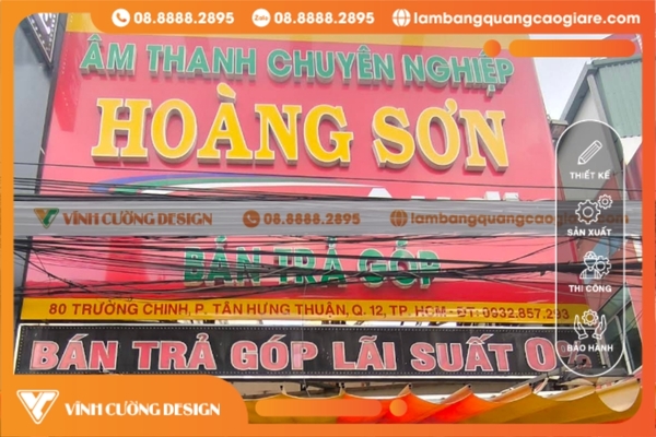 thi công biển hiệu tại Quận 12