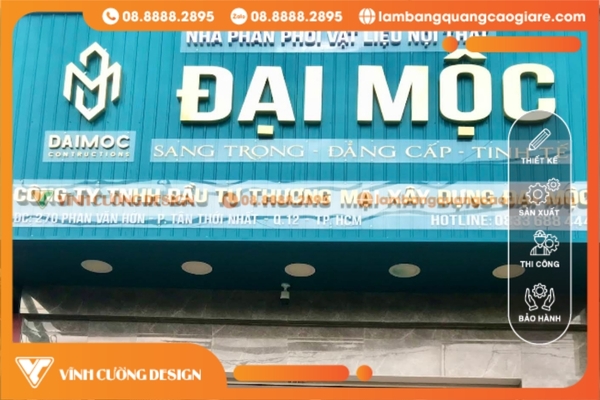 Thi công và lắp đặt bảng hiệu hộp đèn tại quận 12