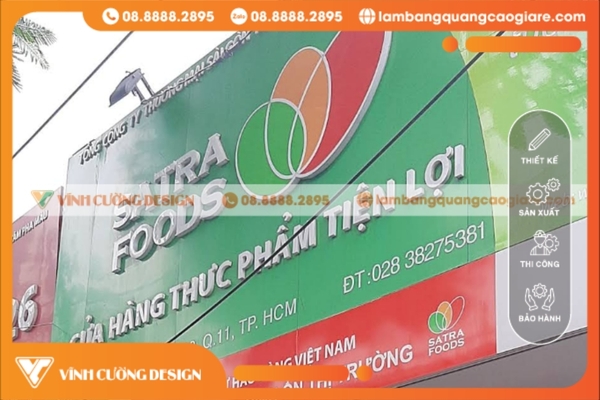 Thi công và lắp đặt biển hiệu hộp đèn quảng cáo tại quận 11