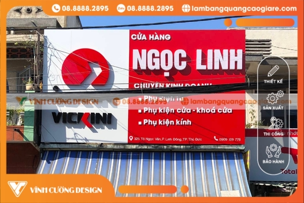 Thiết kế bảng hiệu hộp đèn quận thủ đức