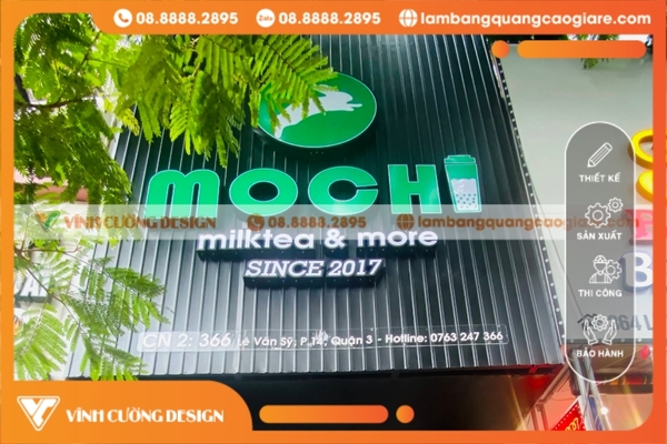 Bảng hiệu trà sữa đẹp, dễ thương, giá rẻ, uy tín tại TPHCM 29 Thiết kế bảng hiệu trà sữa tôn sóng chất lượng