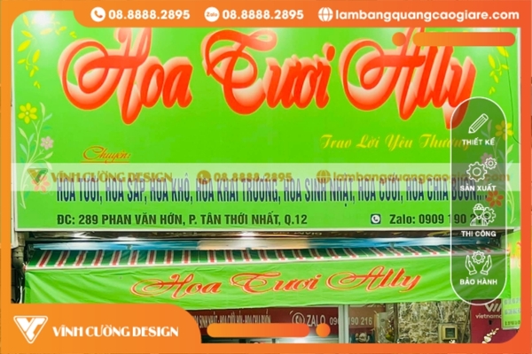 Thiết kế và gia công bảng hiệu quảng cáo quận 12